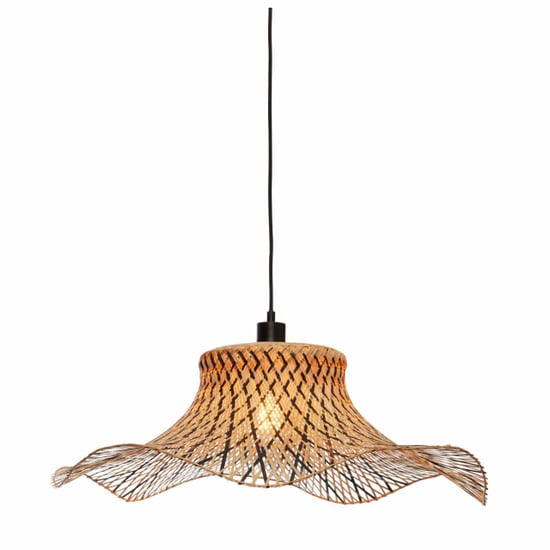 Good&Mojo Hanglamp ibiza bamboe/zwart 65x65x20cm - Image 1