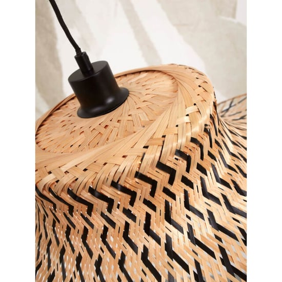 Good&Mojo Hanglamp ibiza bamboe/zwart 65x65x20cm - Image 3