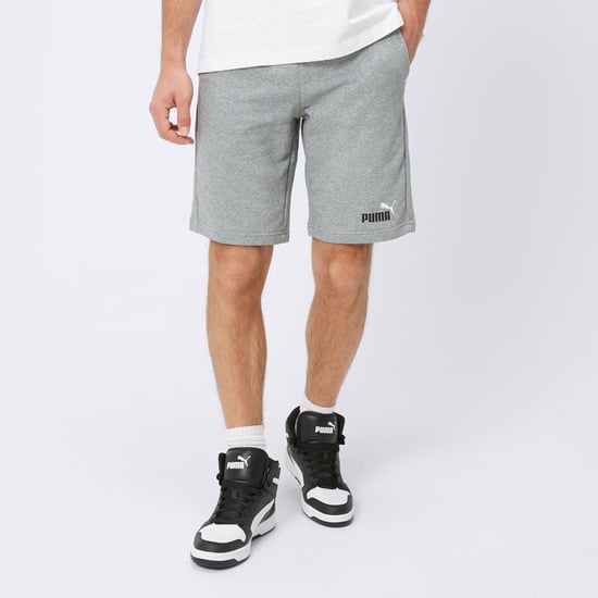 Puma Mens Ess+ 2 Col Shorts Cotton Short Grey 586766 - Image 1