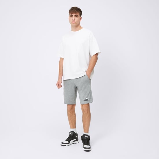 Puma Mens Ess+ 2 Col Shorts Cotton Short Grey 586766 - Image 5