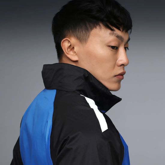 Puma Mens Teamliga All Weather Rain Jacket Waterproof Coat Blue 657245 - Image 3