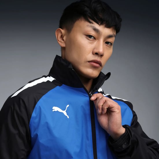 Puma Mens Teamliga All Weather Rain Jacket Waterproof Coat Blue 657245 - Image 6