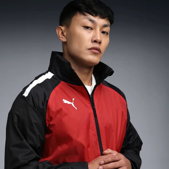 Puma Mens Teamliga All Weather Rain Jacket Waterproof Coat Red 657245 - Image 3