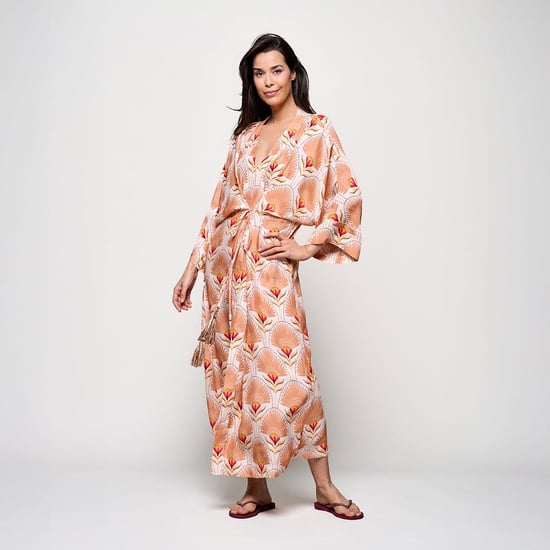 Caroline Tensen Islay Kimono Jurk Zand / Multi - Image 2