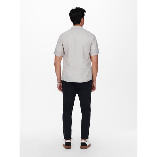 Only & Sons Onscaiden ss linen shirt re - Image 3