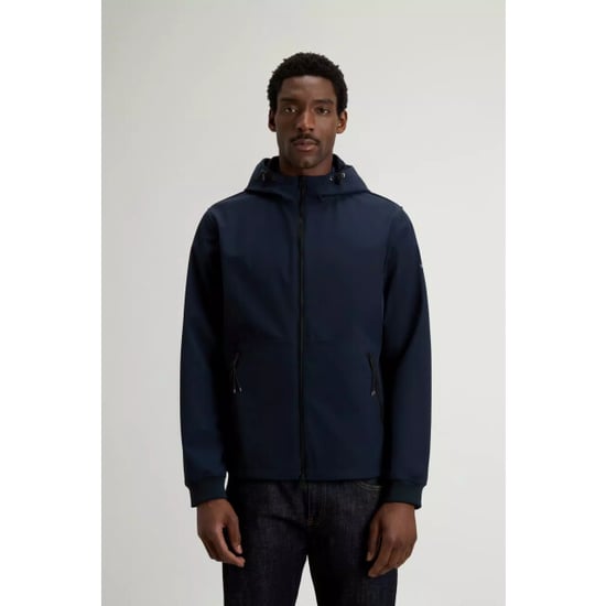 Woolrich Soft shell full zip hoodie jacket melton - Image 4