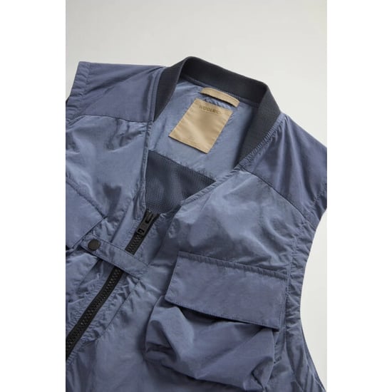 Woolrich Shiny nylon bodywarmer grisaille - Image 3