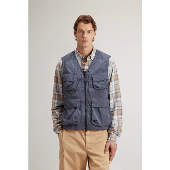 Woolrich Shiny nylon bodywarmer grisaille - Image 5