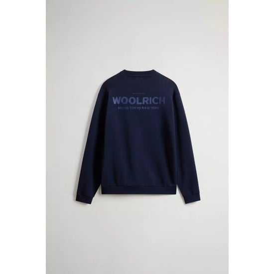 Woolrich Macro logo crewneck melton - Image 1