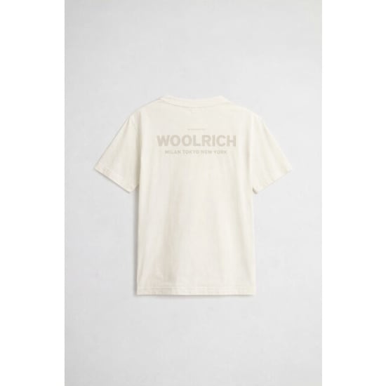 Woolrich Cotton graphic t-shirt arctic - Image 1