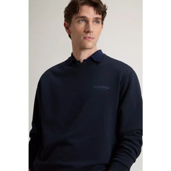 Woolrich Macro logo crewneck melton - Image 4