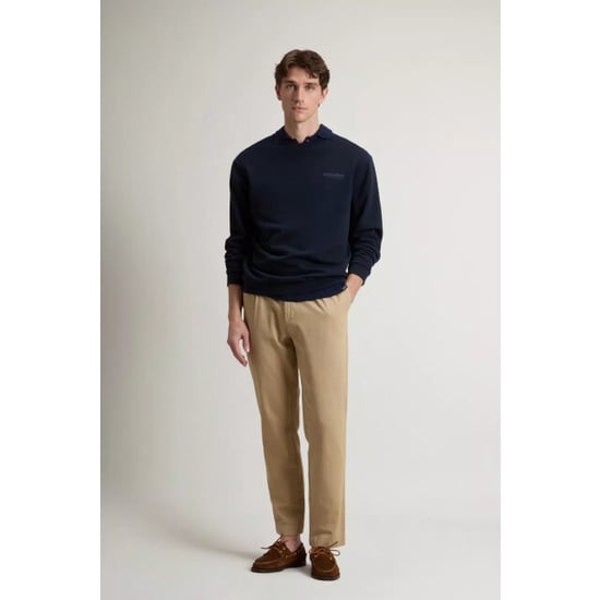 Woolrich Macro logo crewneck melton - Image 5