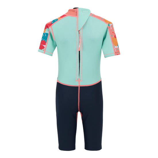 Regatta Childrens/Kids Tropical Leaves Wetsuit (Aruba Blue/Navy) - Image 2