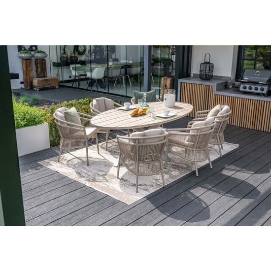 Garden Impressions Prato dining fauteuil -rope dakar sand desert sand - Image 3
