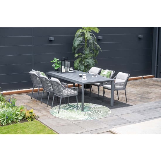 Garden Impressions Toledo dining fauteuil carbon black dark grey valley sand - Image 3
