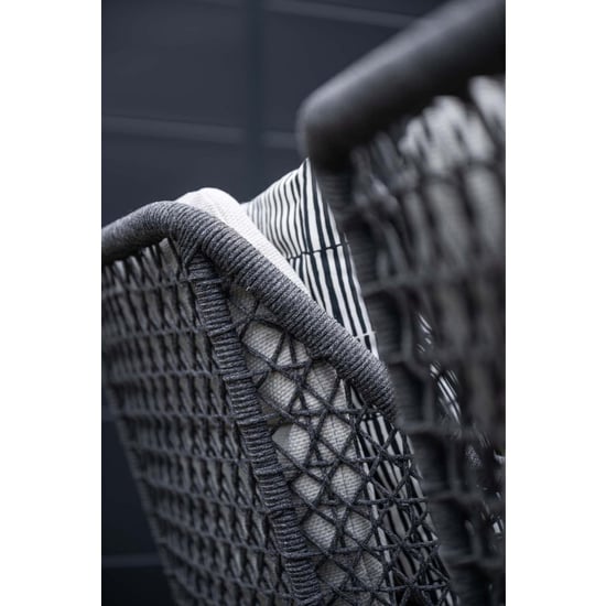 Garden Impressions Toledo dining fauteuil carbon black dark grey valley sand - Image 5