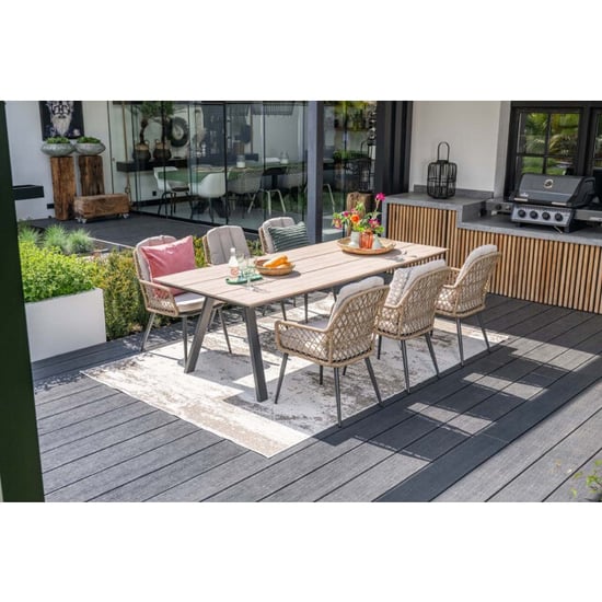 Garden Impressions Allasio dining fauteuil c. black desert sand vironwood - Image 4
