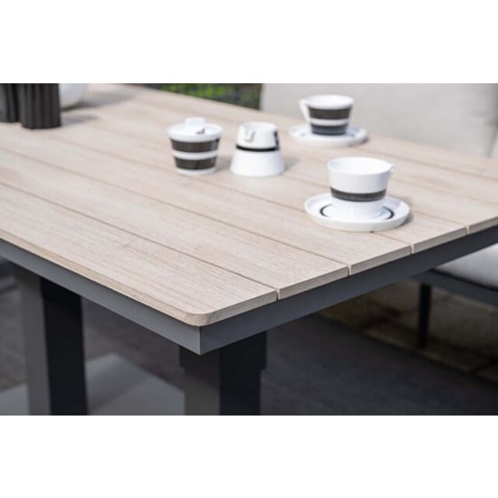 Garden Impressions Cyprus tafel- in hoogte verstelbaar 150x87cm -c. black-light teak - Image 3