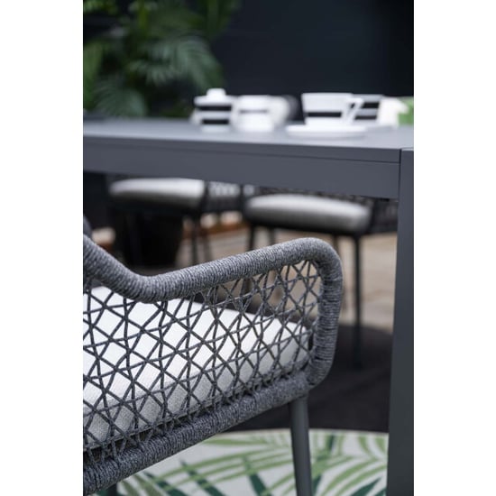 Garden Impressions Toledo dining fauteuil carbon black dark grey valley sand - Image 6