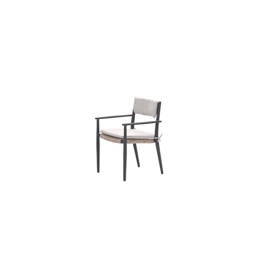 Garden Impressions Parijs dining fauteuil carbon black natural sand - Image 3