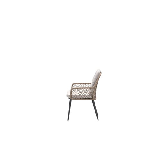 Garden Impressions Allasio dining fauteuil c. black desert sand vironwood - Image 5