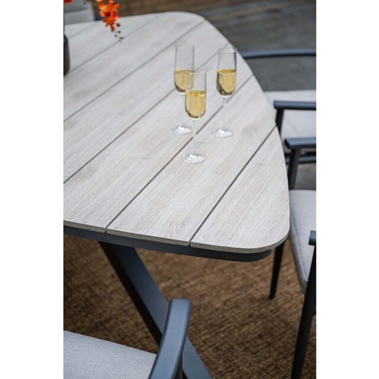 Garden Impressions Edison triangel tuintafel 170 cm light teak vironwood - Image 2