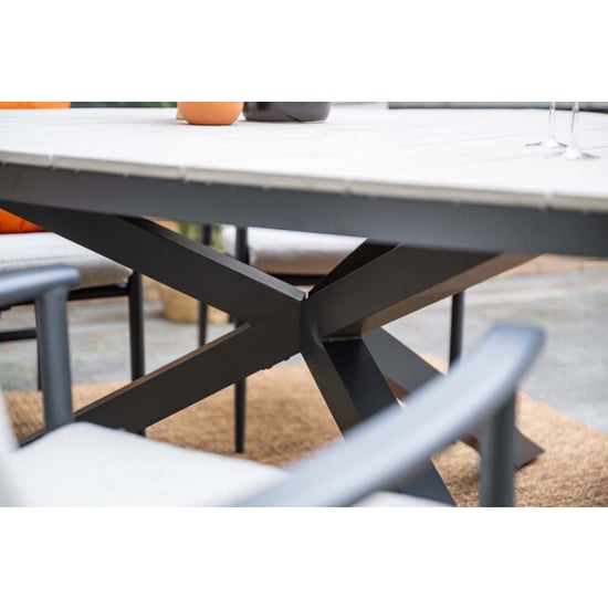 Garden Impressions Edison triangel tuintafel 170 cm light teak vironwood - Image 3