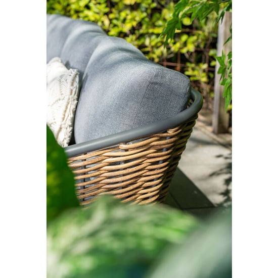 Garden Impressions Bali lounge-diningset 4-delig natural rotan mystic grey - Image 2