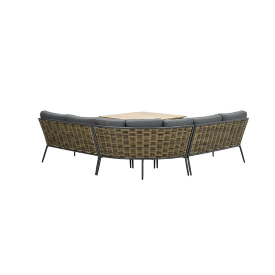 Garden Impressions Bali lounge-diningset 4-delig natural rotan mystic grey - Image 4