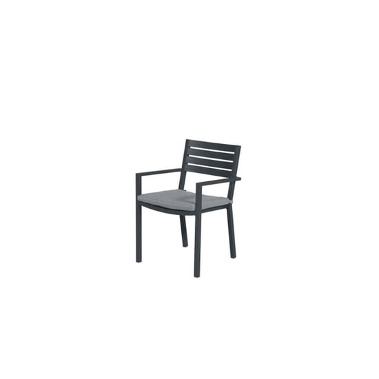 Garden Impressions Oklahoma dining fauteuil carbon black mid grey - Image 1