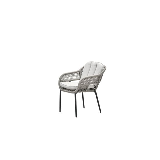 Garden Impressions Pescara dining fauteuil carbon black rope taupe desert sand - Image 1