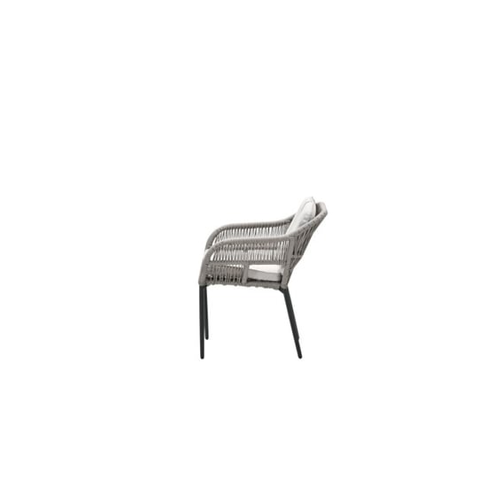 Garden Impressions Pescara dining fauteuil carbon black rope taupe desert sand - Image 2