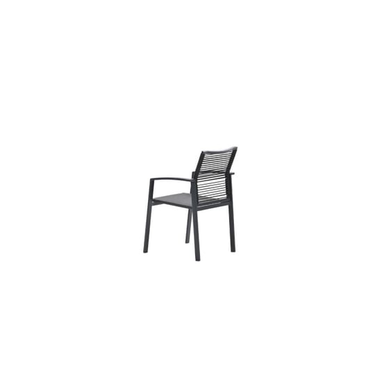 Garden Impressions Cosmo dining fauteuil rope donkergrijs gevuld textileen - Image 3
