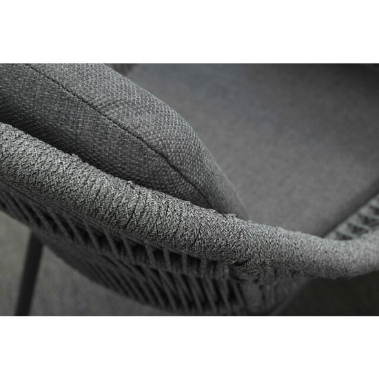 Garden Impressions Triton dining fauteuil carbon black rope mid grey mystic grey - Image 5