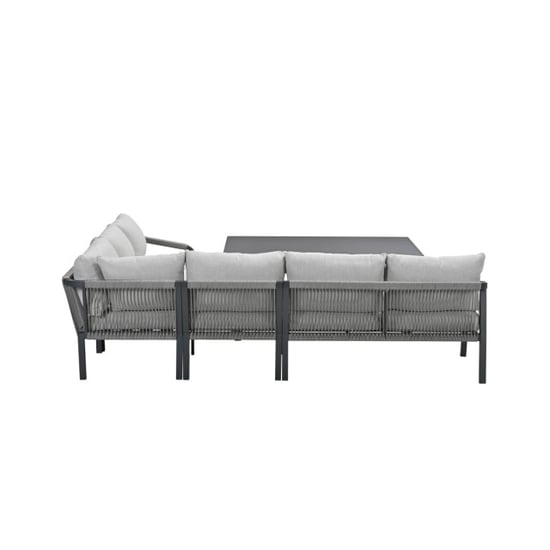 Garden Impressions Monti lounge-diningset 5-dlg c. black rope taupe sand - Image 4
