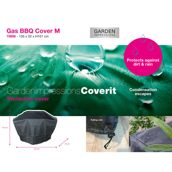 Garden Impressions Coverit gas bbq hoes maat m 135/70x52xh101 cm - Image 3