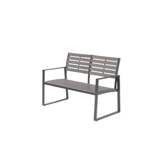 Garden Impressions Detroit parkbank aluminium polywood 122 cm - Image 1