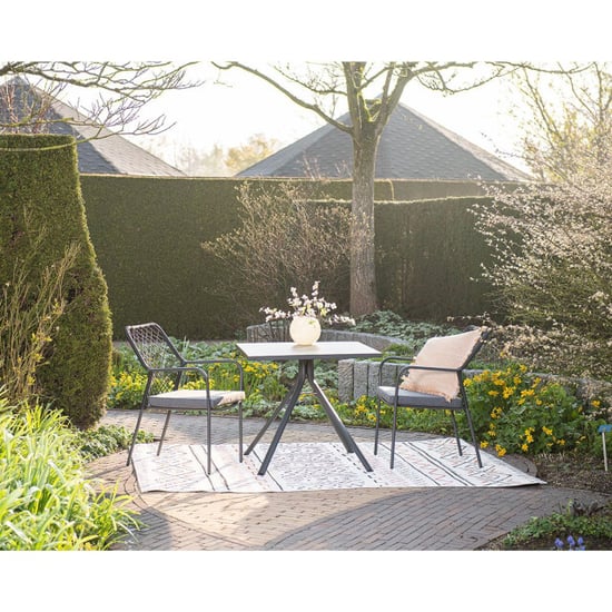 Garden Impressions Dido dining fauteuil carbon black rope zwart mystic grey - Image 2
