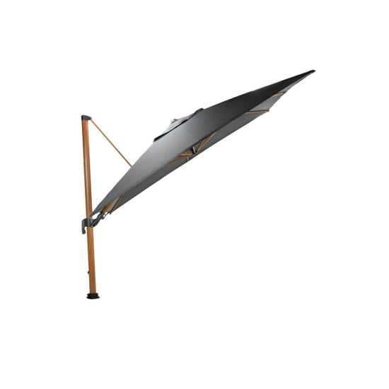 Garden Impressions Hawaii big pole ii parasol 350x350 cm l. teaklook -royal antraciet - Image 5