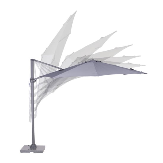 Garden Impressions Hawaii parasol s Ø300 cm carbon black licht grijs - Image 2