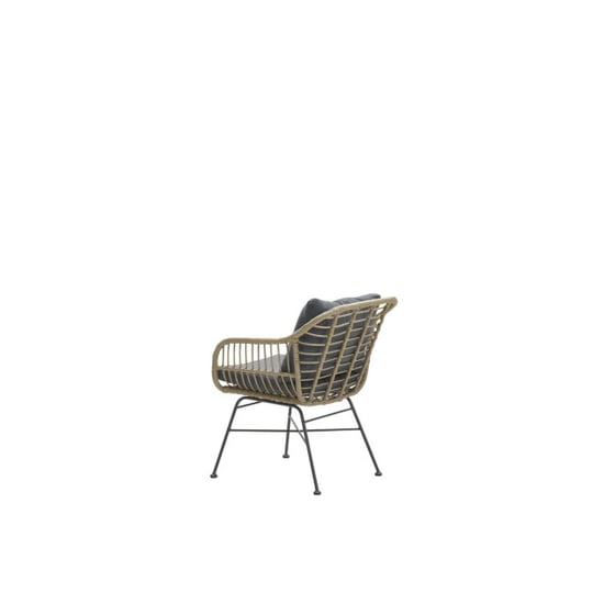 Garden Impressions Margriet dining fauteuil carbon black natural rotan mystic grey - Image 3