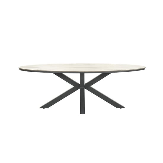 Garden Impressions Edison tuintafel ovaal 280 cm light teak vironwood - Image 3