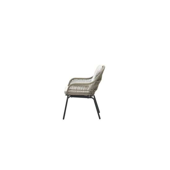 Garden Impressions Triton dining fauteuil carbon black rope donker zand desert sand - Image 2