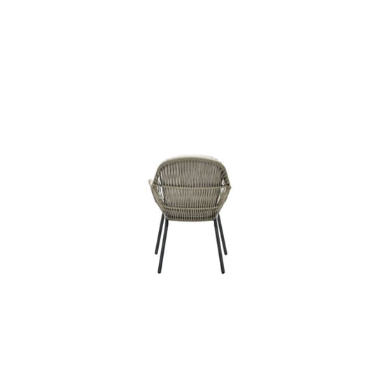 Garden Impressions Triton dining fauteuil carbon black rope donker zand desert sand - Image 4