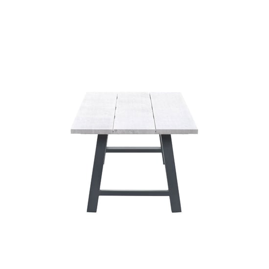 Garden Impressions Olympus tafel 220x100 cm carbon black grey teak look - Image 2