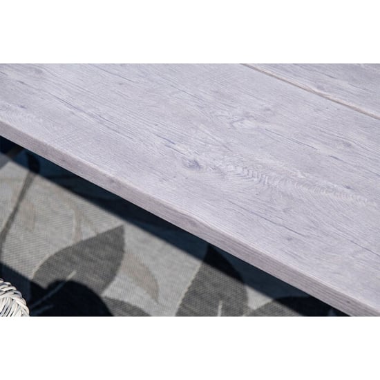 Garden Impressions Olympus tafel 220x100 cm carbon black grey teak look - Image 3