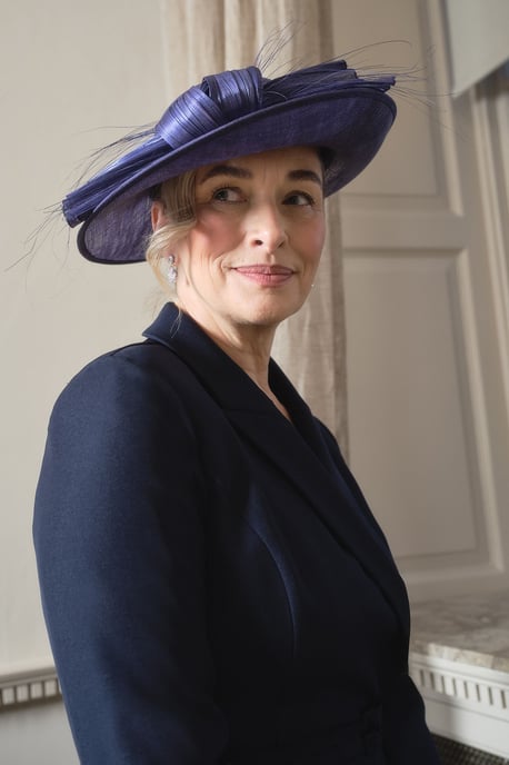 Lisa Tan Bow Detail Round Hat - Image 1