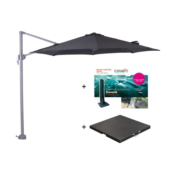 Garden Impressions Zweefparasol hawaii s met voet en hoes - 300 cm - Image 2