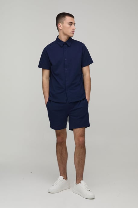 Slim Fit Shirt and Slim Short Set - Image 4