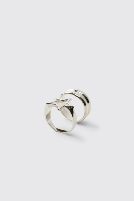 2 Pack Chunky Star Rings - Image 3